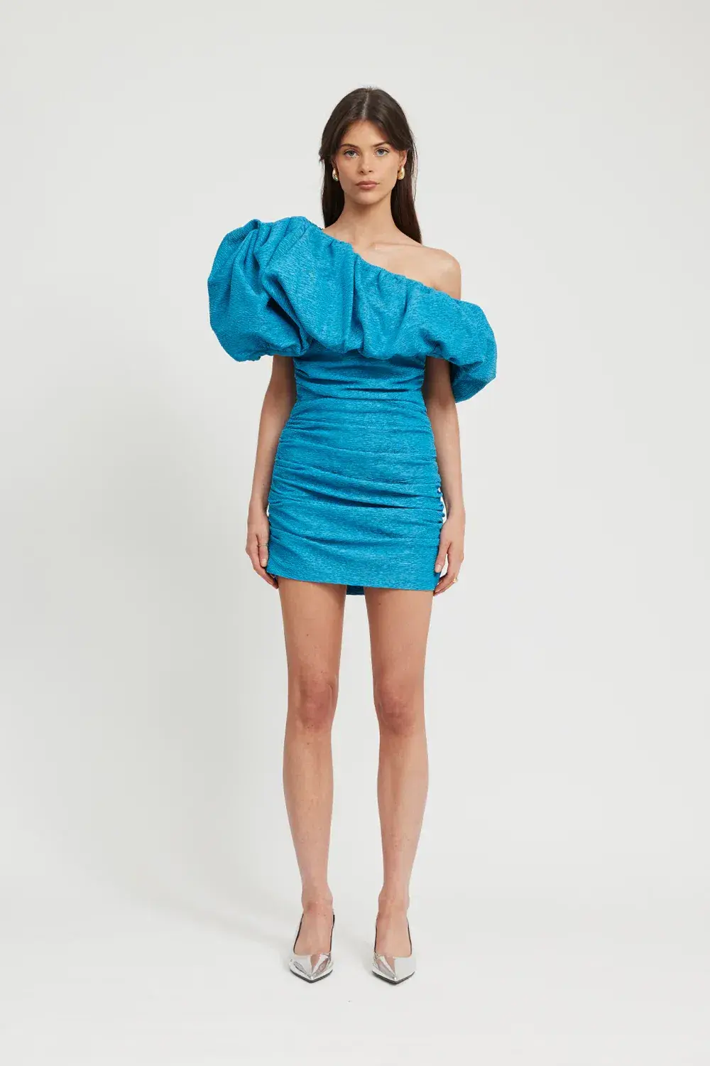 Tojha Cori Dress Mini Blue Size AU 10 for rent on The Volte - main image