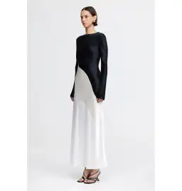Acler Brockworth Midi Dress in Pearl Mix Size AU 10 for rent on The Volte - image 2