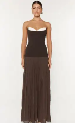 She Is Olla Nicolette Gown in Espresso Size AU 10 for rent on The Volte - image 1
