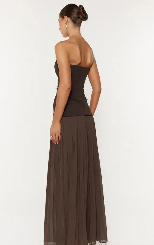 She Is Olla Nicolette Gown in Espresso Size AU 10 for rent on The Volte - main image
