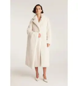 Perri Cutten The Shag Coat Ecru One Size M/AU 10 for rent on The Volte - image 1