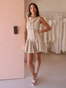 Roame Basil Mini Dress In Dandelion Size 10 for rent on The Volte - image 2