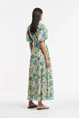 Sir Celia Puff Sleeve Midi Dress in Marguerite Print for rent on The Volte - image 3