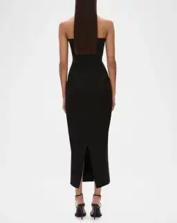 Rachel Gilbert Lorna Dress Gown Midi in Black Size 2 / Size AU 10 for rent on The Volte - image 5