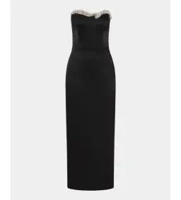 Rachel Gilbert Lorna Dress Gown Midi in Black Size 2 / Size AU 10 for rent on The Volte - image 1