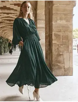 Eb&ive Ayana Maxi Dress Peacock Size M/Au 10 for rent on The Volte - image 1