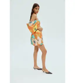 Alemais Piato Sculpt Mini Dress Floral Size 6 for rent on The Volte - image 3