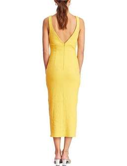 Bec & Bridge Cle'mence Midi Dress Yellow Size 6 for rent on The Volte - image 2