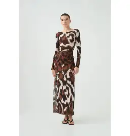 Aje Sym Long Sleeve Dress Wild Abstract Size M / AU 10 for rent on The Volte - image 2