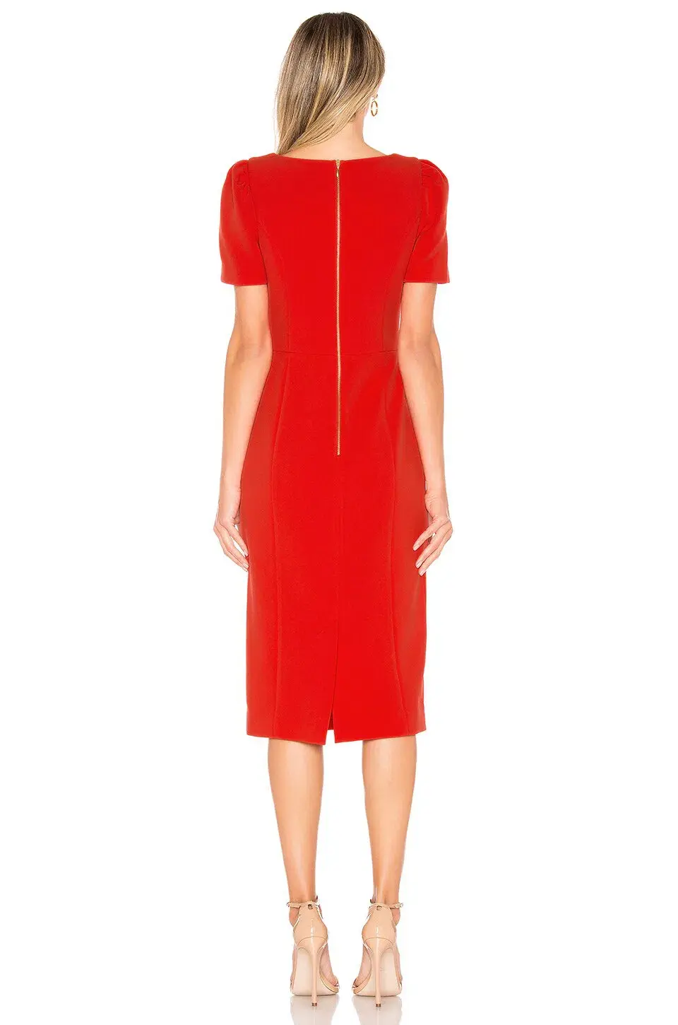 Rebecca Vallance L'Amour Midi Dress Red Size 12 for rent on The Volte - main image