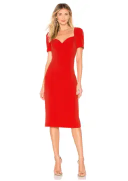 Rebecca Vallance L'Amour Midi Dress Red Size 12 for rent on The Volte - image 1