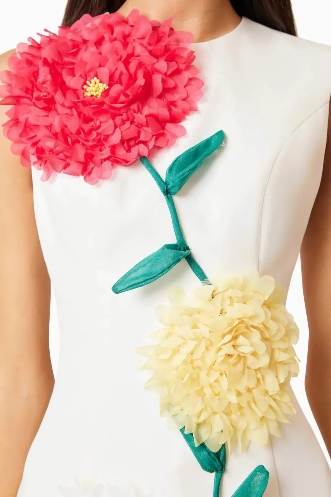 Elliat Buttercup Embroidered Mini Dress in Ivory Size XL /AU 12/14 for rent on The Volte - main image