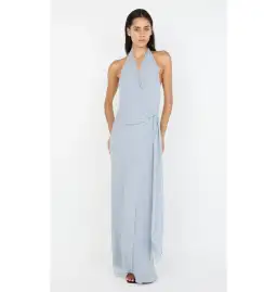 Bec & Bridge Soneva Wrap Dress Cloud Blue Size AU 6