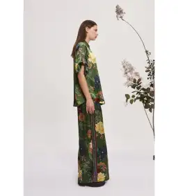 Alemais Avery Silk Shirt & Pant Set Size 10 for rent on The Volte - image 2