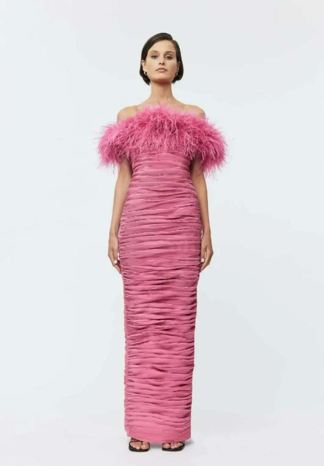 Rachel Gilbert Zion Midi Dress in Pink Size 4 / AU 14 for rent on The Volte - main image