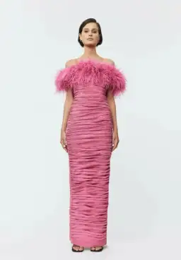 Rachel Gilbert Zion Midi Dress in Pink Size 4 / AU 14 for rent on The Volte - image 2