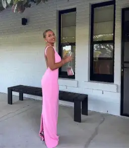 Effie Kats Fairy Floss Verona Gown in Pink Size S / AU 8 for rent on The Volte - image 5