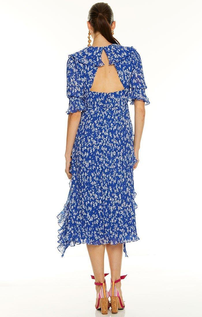 Talulah Mediterranean Minx Midi Dress Blue Size 10 - Image 3