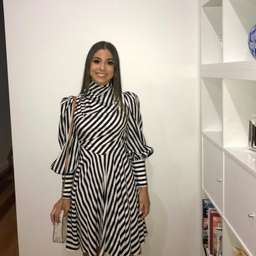 Zimmermann Zippy Cowl Short Dress Black Stripe Size 8 for rent on The Volte - image 5