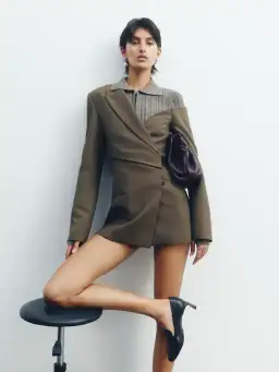 Sir the label Sartoria Mini Dress Chocolate Marle Size AU 8 for rent on The Volte - image 4