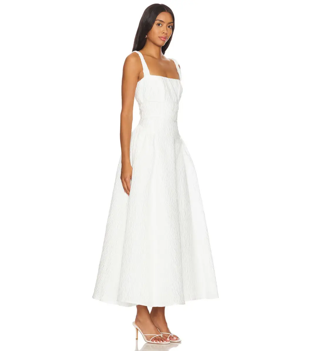 Rachel Gilbert Sophia Strap Maxi Dress Ivory Size 1/Au 8 for rent on The Volte - main image
