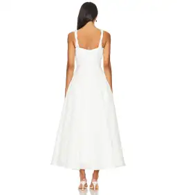 Rachel Gilbert Sophia Strap Maxi Dress Ivory Size 1/Au 8 for rent on The Volte - image 3