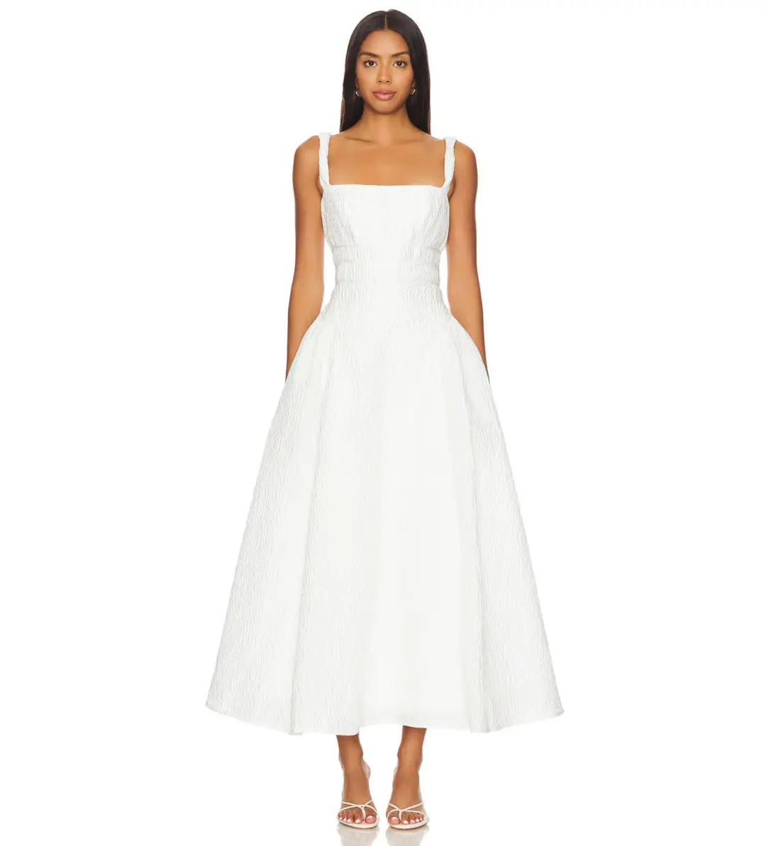 Rachel Gilbert Sophia Strap Maxi Dress Ivory Size 1/Au 8 for rent on The Volte - main image