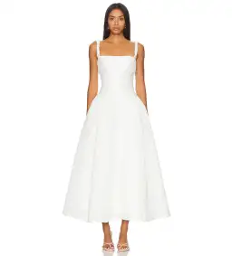 Rachel Gilbert Sophia Strap Maxi Dress Ivory Size 1/Au 8 for rent on The Volte - image 1