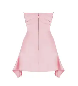 House of CB Jasmine Draped Strapless Corset Mini Dress Rose Pink Size XS/AU 6 for rent on The Volte - image 7