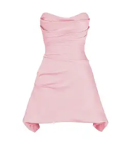House of CB Jasmine Draped Strapless Corset Mini Dress Rose Pink Size XS/AU 6 for rent on The Volte - image 5