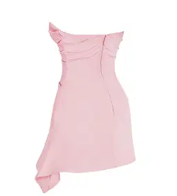 House of CB Jasmine Draped Strapless Corset Mini Dress Rose Pink Size XS/AU 6 for rent on The Volte - image 6