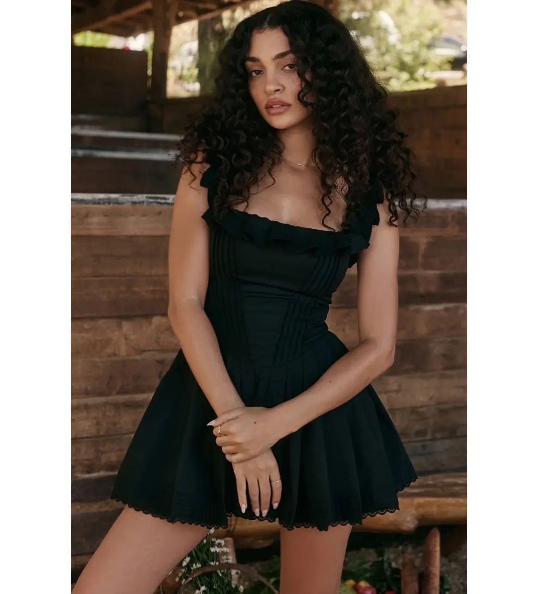 House Of Cb Jemima Dress Black Size 8 for rent on The Volte - main image