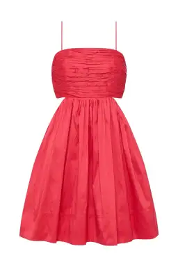 Aje Liza Ruched Mini Dress Pink Size AU 10 for rent on The Volte - image 3