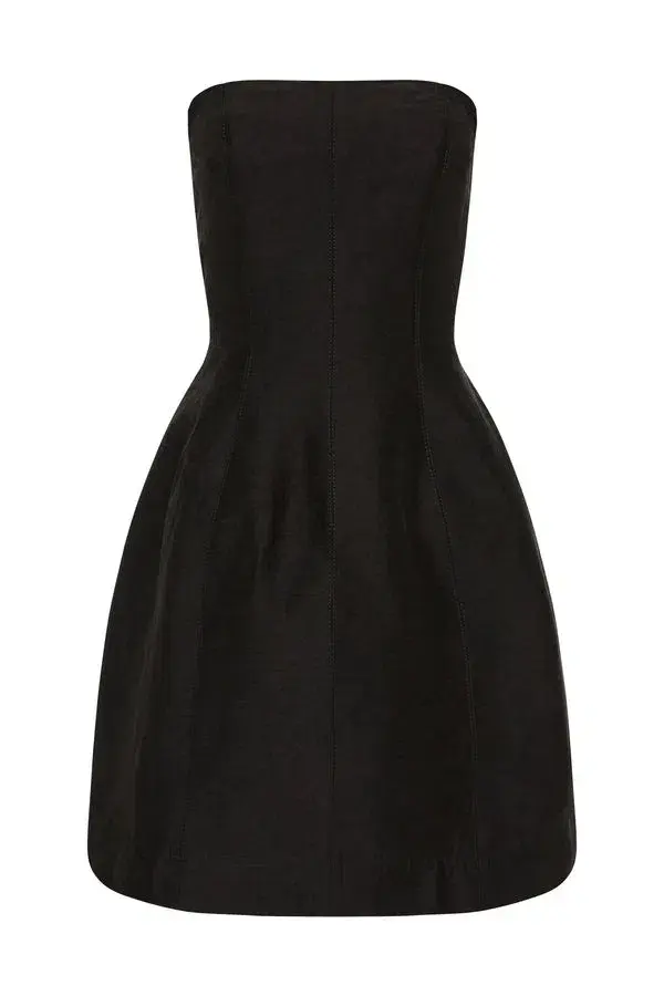 AJE Beret Strapless Mini Dress Black Size AU 8 for rent on The Volte - main image