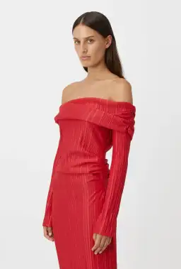 Camilla and Marc Shaw Midi Dress in Red Size 10 for rent on The Volte - image 2