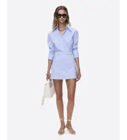 Deering Blaze Shirt & Skirt Set Pale Blue Size AU 14