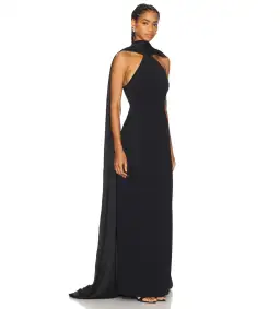 Solace London Ophelia Maxi Dress Black Size AU 12 for rent on The Volte - image 2