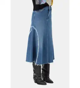 Ganni Blue Midi Skirt Mid Blue Stone Size 38/Au 10 for rent on The Volte - image 2