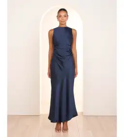 Pilgrim Gita Boat Neck Maxi Dress Navy Size 10 for rent on The Volte - image 1