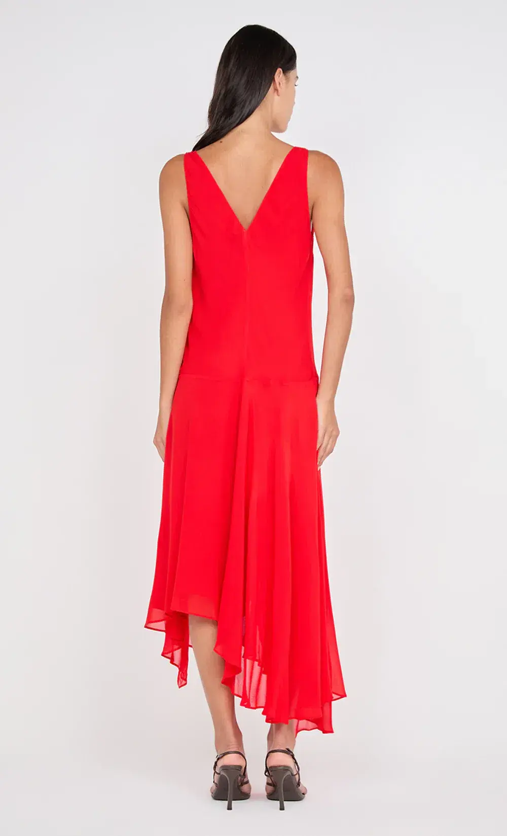 Bec & Bridge Rhone Wrap Asym Dress Chilli Size 10 for rent on The Volte - main image