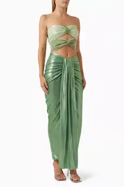 Baobab Giselle Maxi Dress Cucumber Green Size L /Au 12 for rent on The Volte - image 3