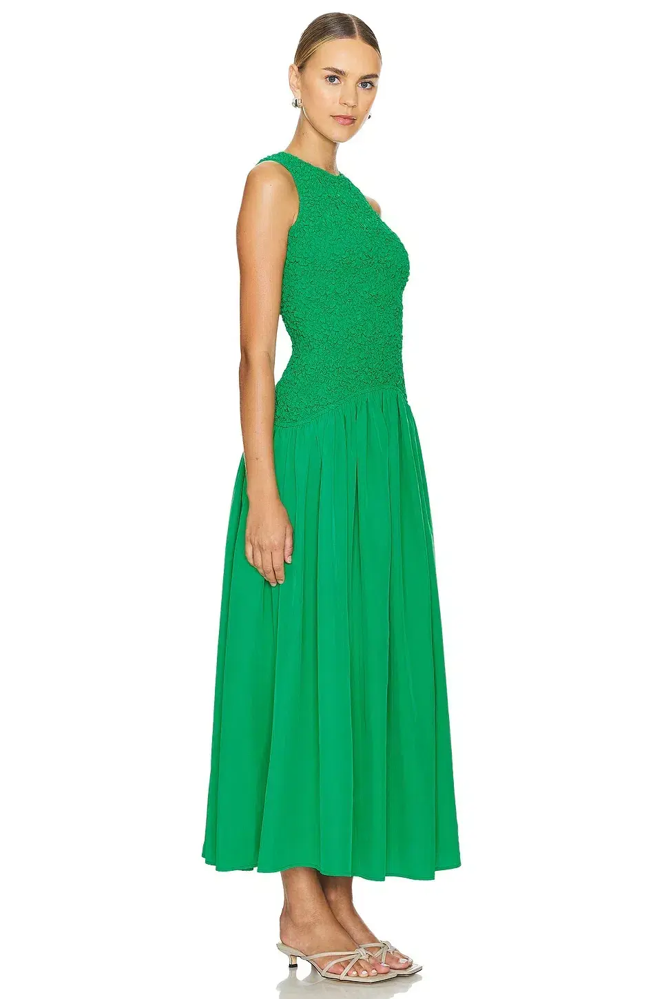 The Wolf Gang Marisol Maxi Dress Emerald Small S / Size AU 8 for rent on The Volte - main image