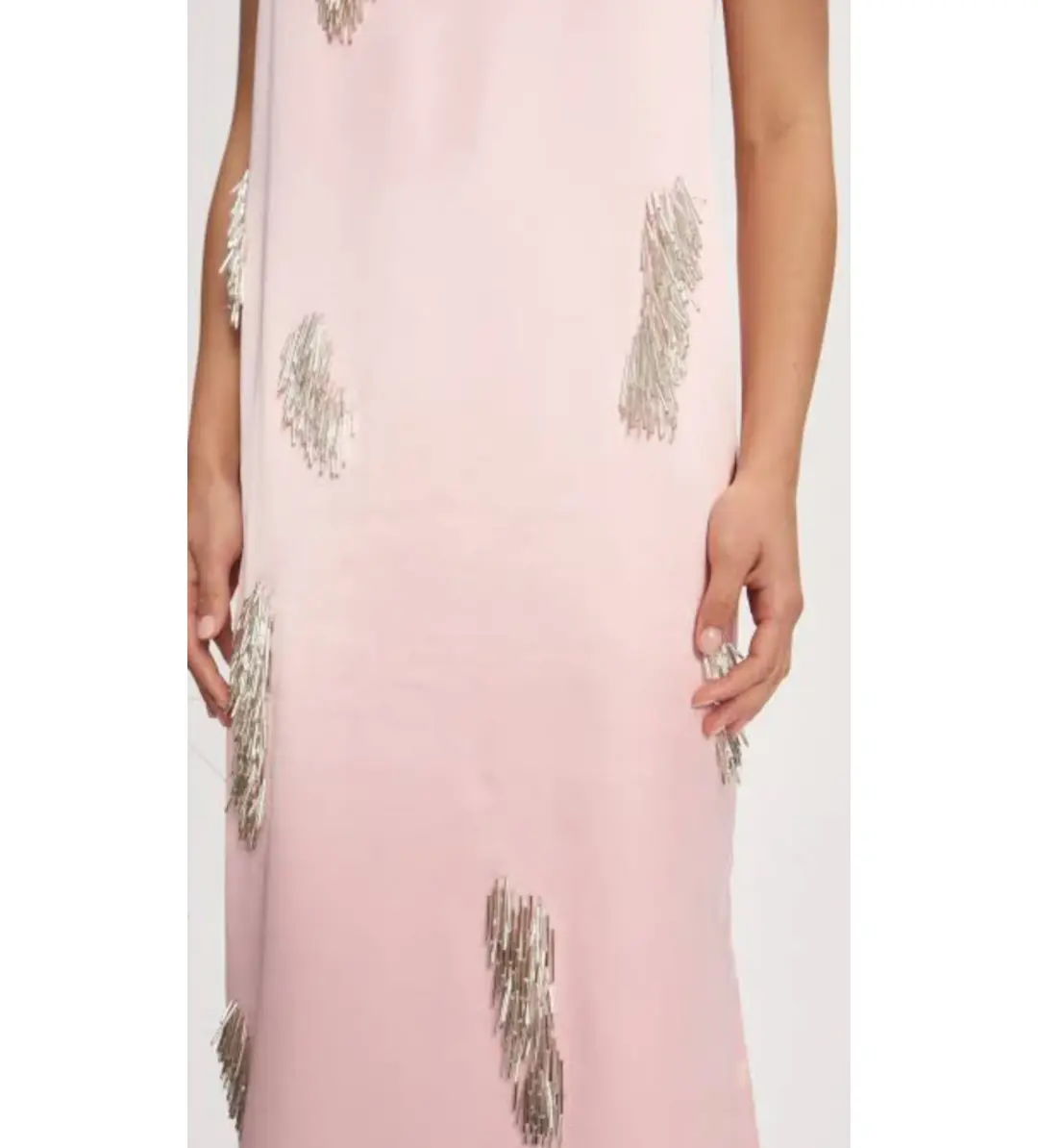 Alemais Cindy Embellished Slip Dress Pink Size 10 for rent on The Volte - main image