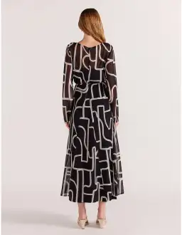 Staple The Label Vento Maxi Dress Black Print Size 6/XS for rent on The Volte - image 2