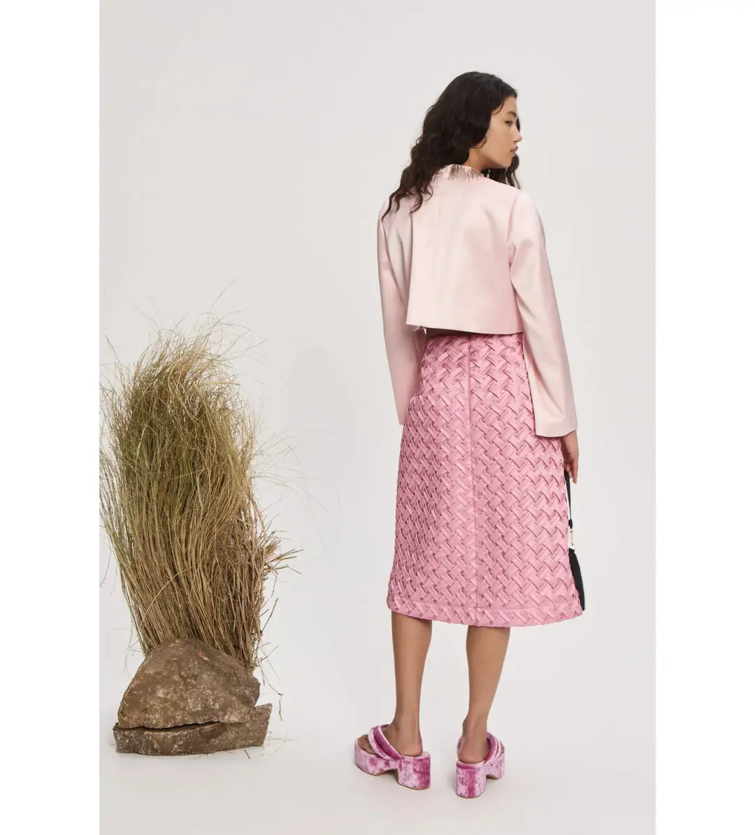 Alemais Inez Skirt In Pink Size 8 for rent on The Volte - main image