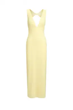 Kookai Lemon Meringue Bolt Open Back Dress Maxi Size AU 12 for rent on The Volte - image 4