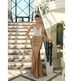 Nicoletta NC1018 Gigi Gown Gold Size AU 18