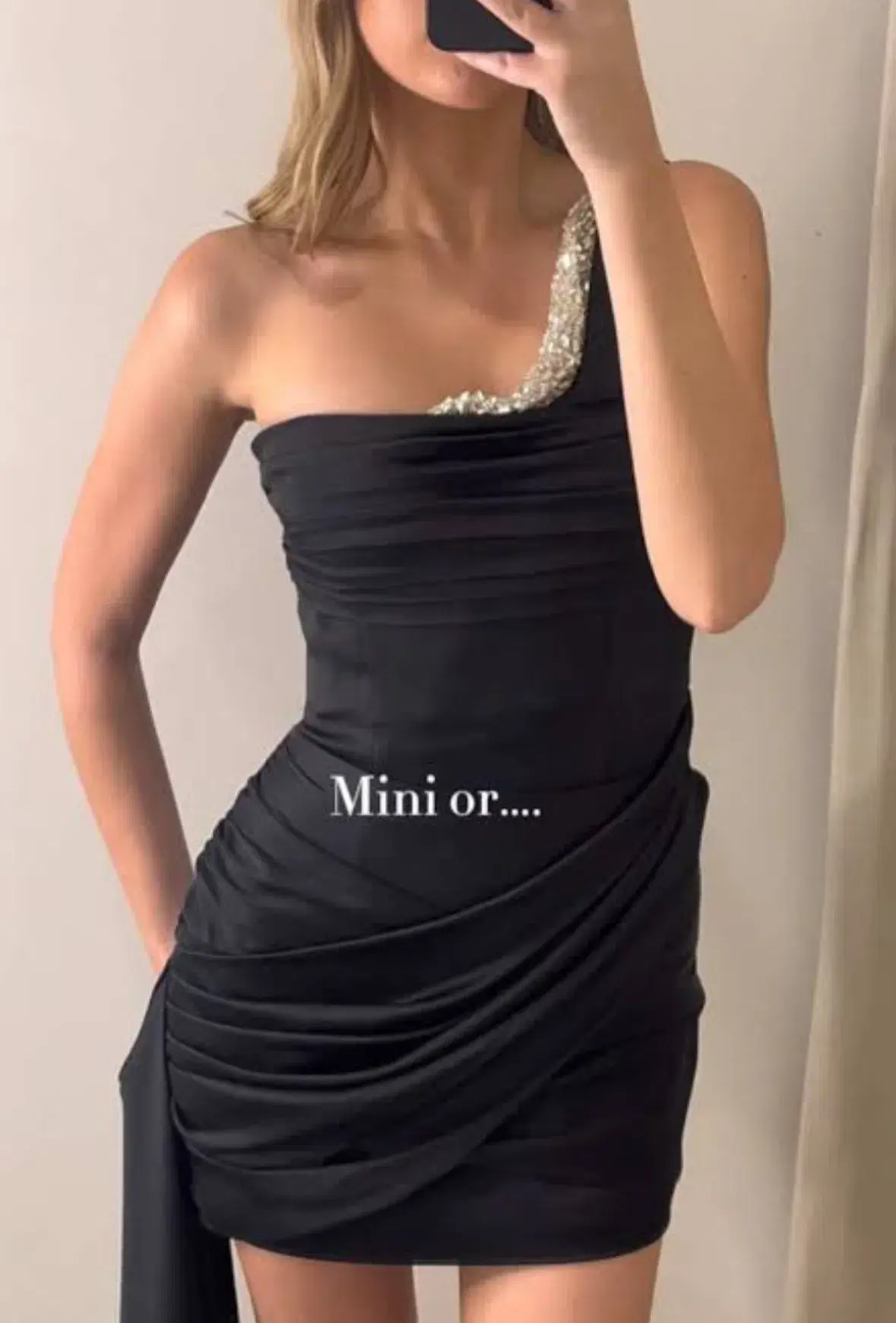 Rachel Gilbert Lorna Mini Dress in Black Size 2 / AU 10  - Image 1