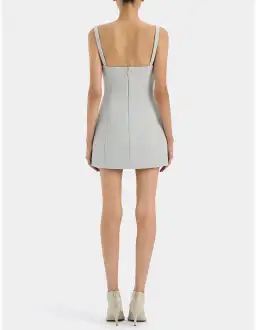 Sir the Label Sandrine Balconette Mini Dress Ice Blue Size AU 8 for rent on The Volte - image 3