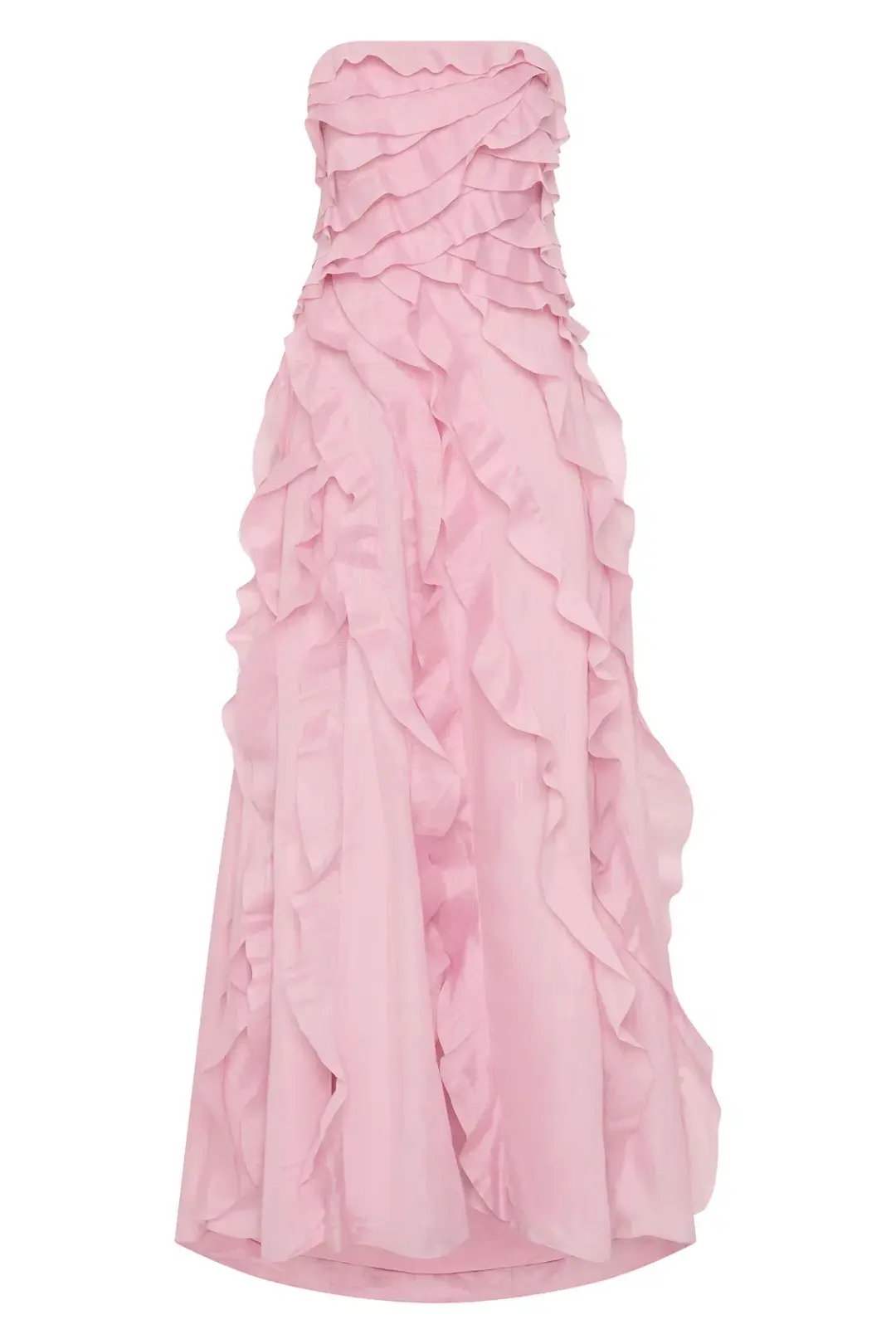 Aje Allairie Gown Size Maxi Pink AU 10 for rent on The Volte - main image